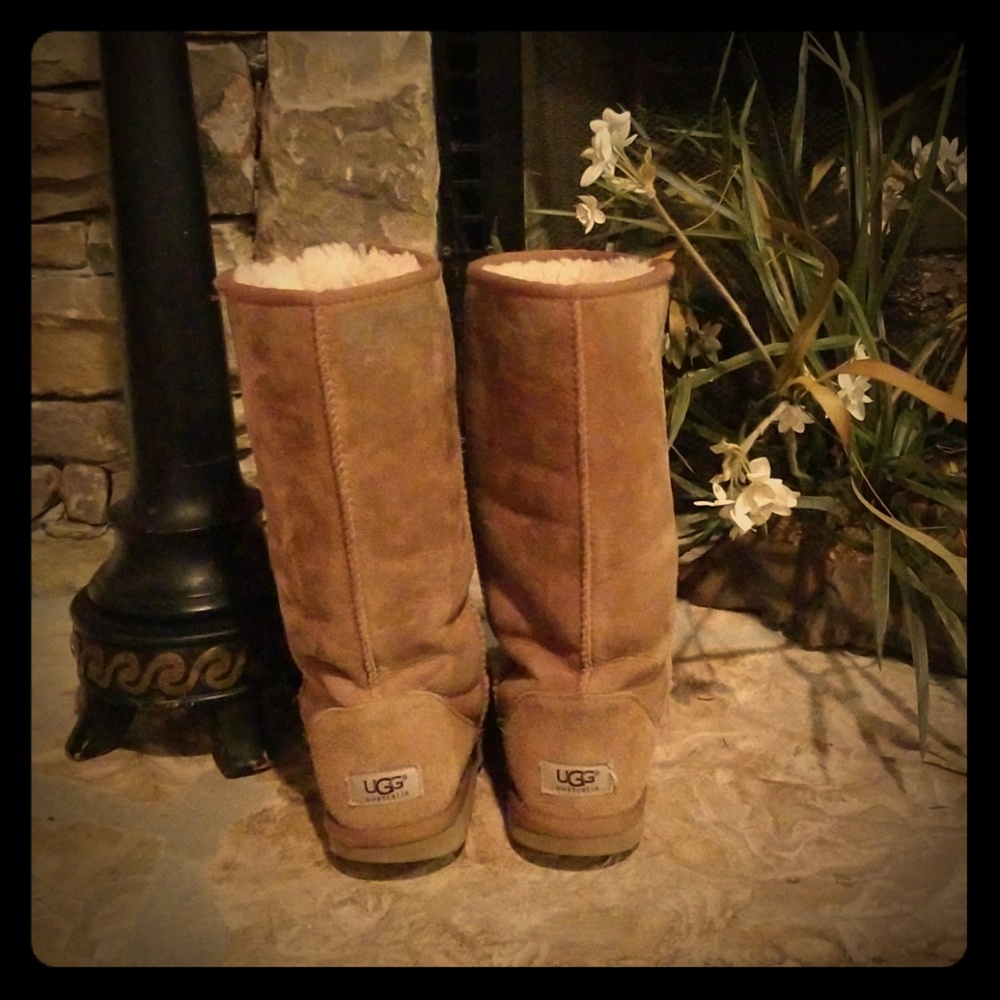 Womens size 8 chestnut colored uggs boots